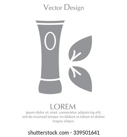 Vector cream icon