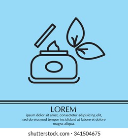 Vector cream icon