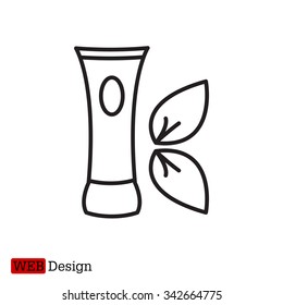 Vector cream icon