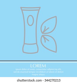 Vector cream icon