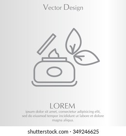 Vector cream icon