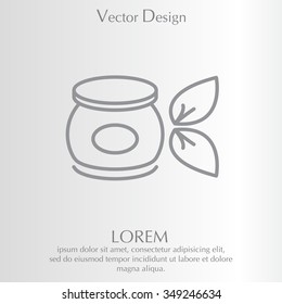 Vector cream icon