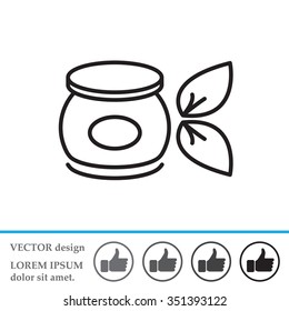 Vector cream icon