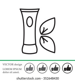 Vector cream icon