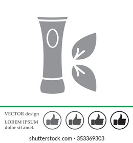 Vector cream icon