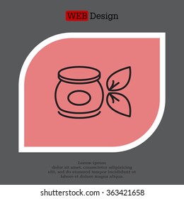 Vector cream icon