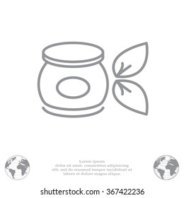 Vector cream icon