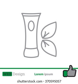 Vector cream icon