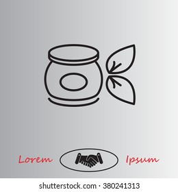 Vector cream icon