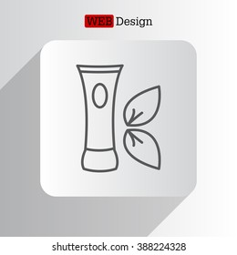 Vector cream icon