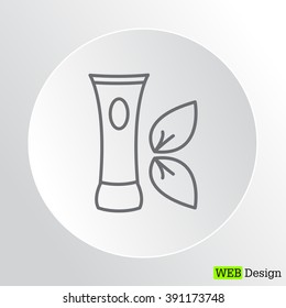 Vector cream icon
