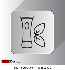 Vector cream icon