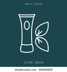 Vector cream icon