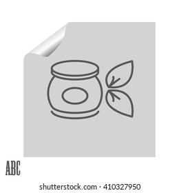 Vector cream icon