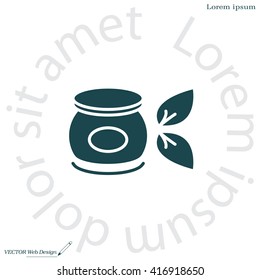 Vector cream icon