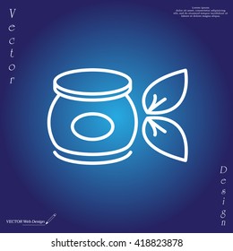 Vector cream icon
