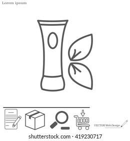 Vector cream icon