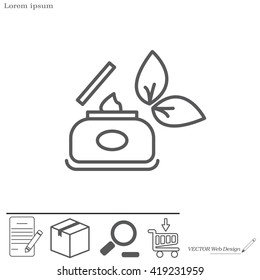 Vector cream icon