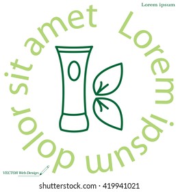 Vector cream icon
