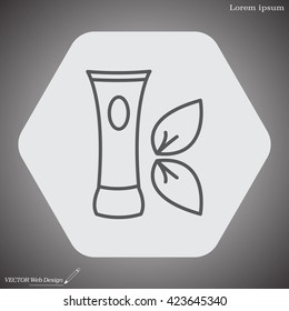 Vector cream icon