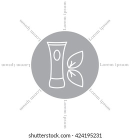 Vector cream icon
