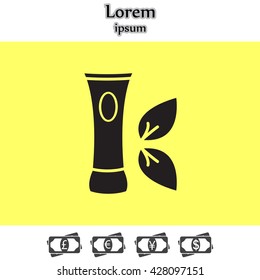 Vector cream icon