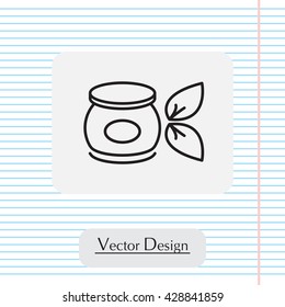 Vector cream icon