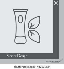 Vector cream icon