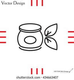 Vector cream icon