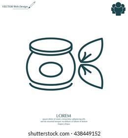 Vector cream icon