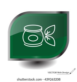 Vector cream icon