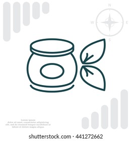 Vector cream icon