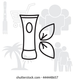 Vector cream icon
