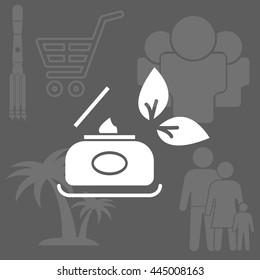 Vector cream icon