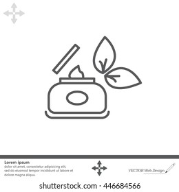 Vector cream icon