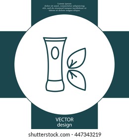 Vector cream icon