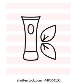 Vector cream icon