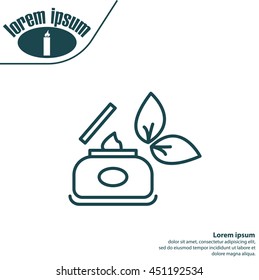 Vector cream icon