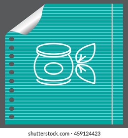 Vector cream icon