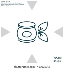 Vector cream icon