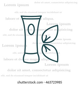 Vector cream icon