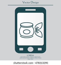 Vector cream icon