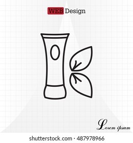 Vector cream icon