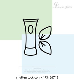Vector cream icon
