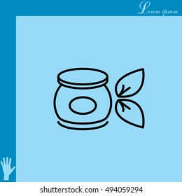 Vector cream icon