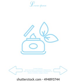 Vector cream icon