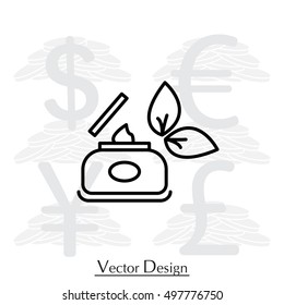Vector cream icon