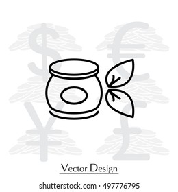 Vector cream icon