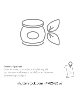 Vector cream icon