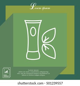 Vector cream icon